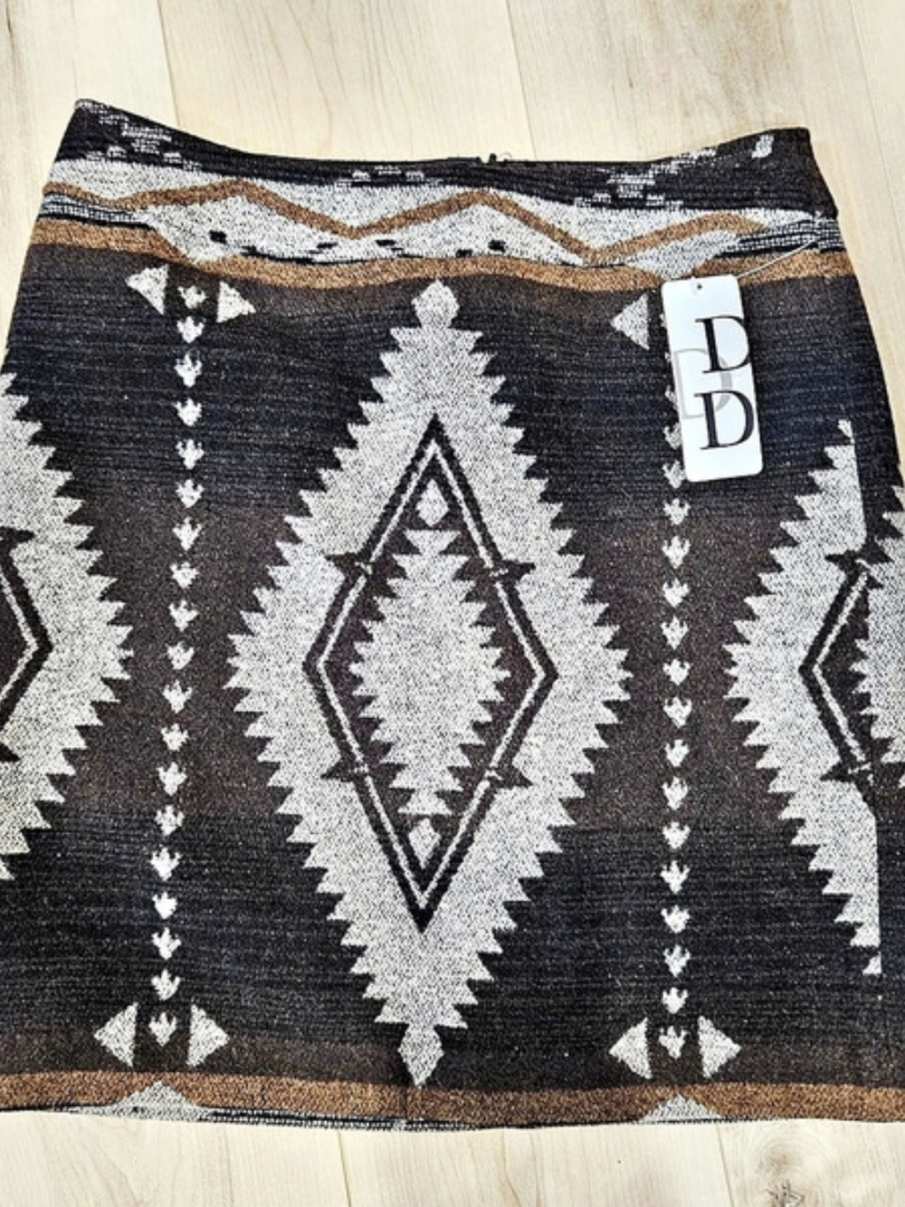 Dalia Collection Wool Blend Skirt